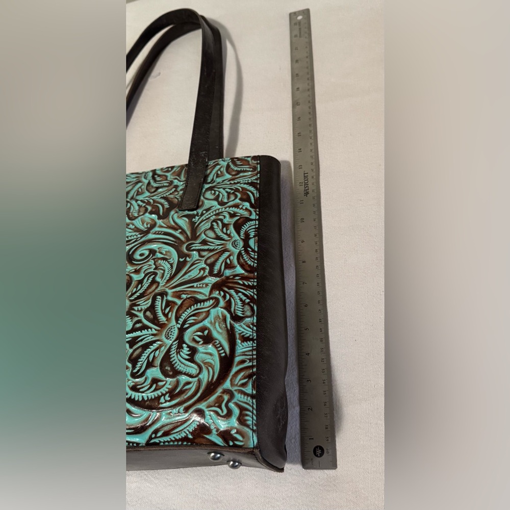 Elegant Patricia Nash Turquoise and Brown Tote Bag.
NWOT - Picture 10 of 11
